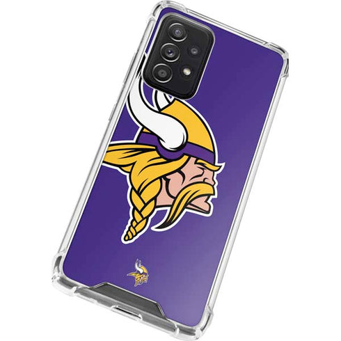 NFL Minnesota Vikings Retro Logo Galaxy A52 5G Clear Case